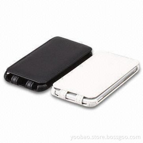 Lively Leather Case for HTC One S, with Elegant Structure and Stitching, Comes in Black/White